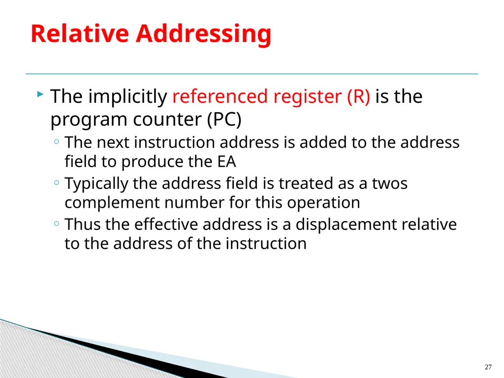Architecture and Hardware (ITEC582 ) Chapter 13 - slide 27 of 58
