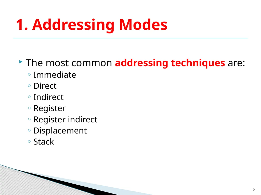 Architecture and Hardware (ITEC582 ) Chapter 13 - slide 5 of 58