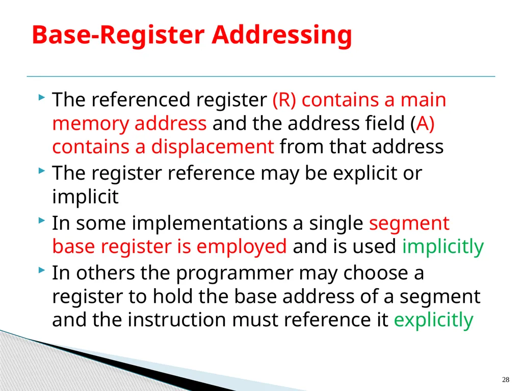 Architecture and Hardware (ITEC582 ) Chapter 13 - slide 28 of 58