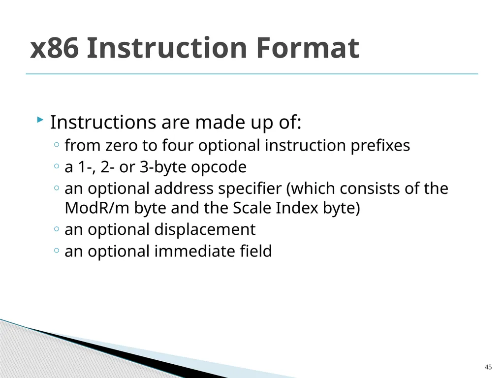 Architecture and Hardware (ITEC582 ) Chapter 13 - slide 45 of 58