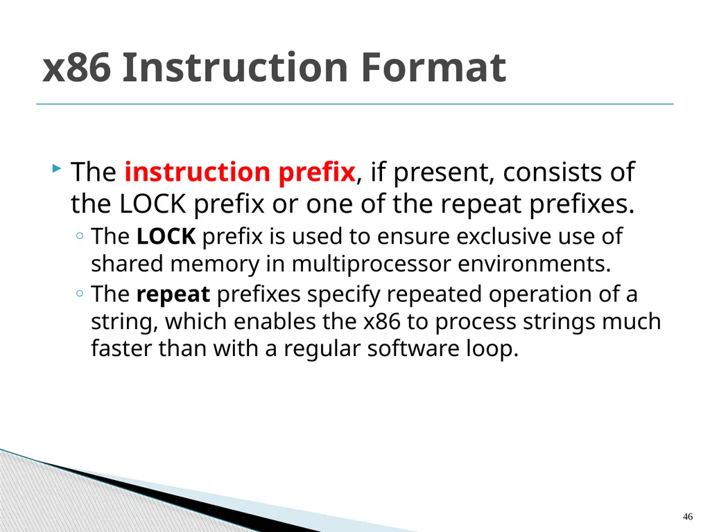 Architecture and Hardware (ITEC582 ) Chapter 13 - slide 46 of 58