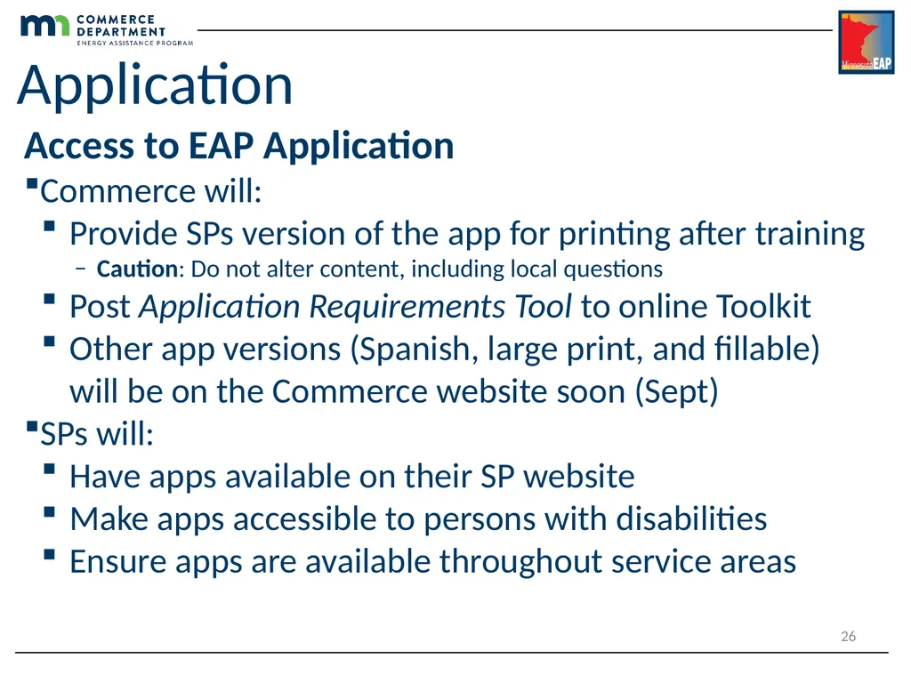 Energy Assistance Program FFY20 Annual Training - slide 26 of 58