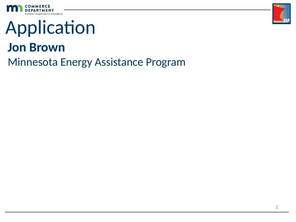 Energy Assistance Program FFY20 Annual Training - slide 2 of 58