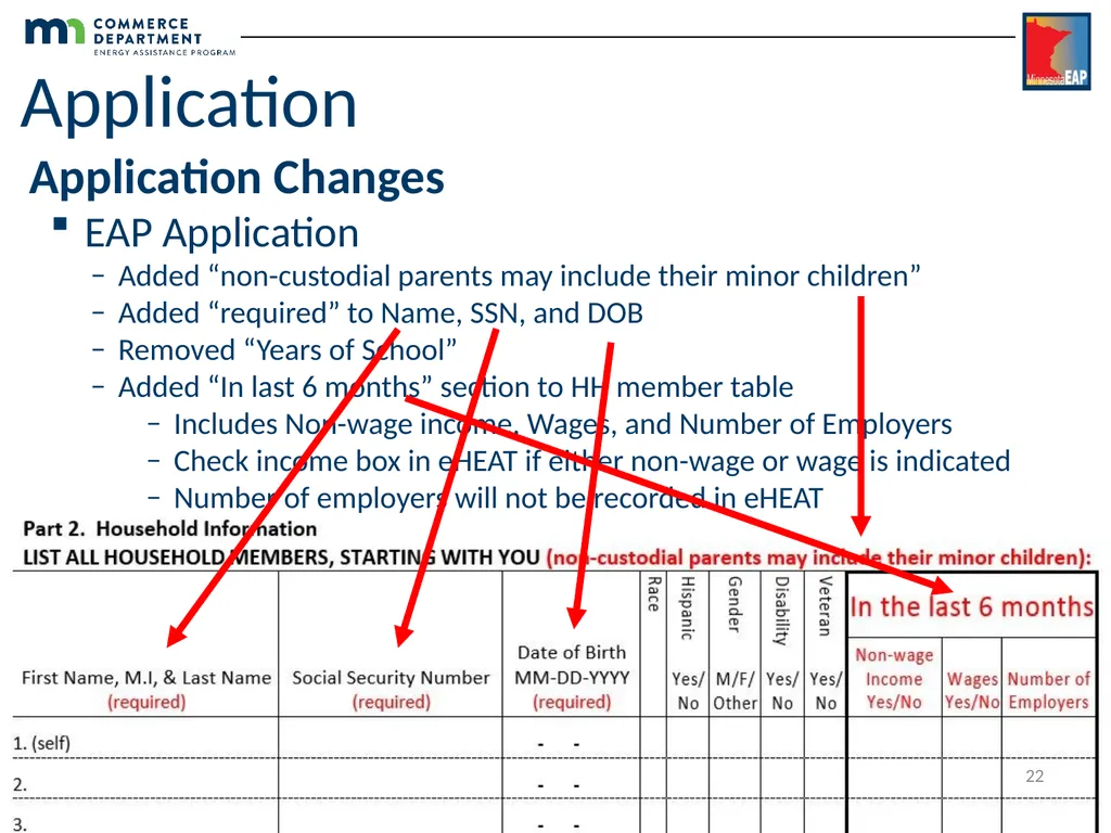 Energy Assistance Program FFY20 Annual Training - slide 22 of 58