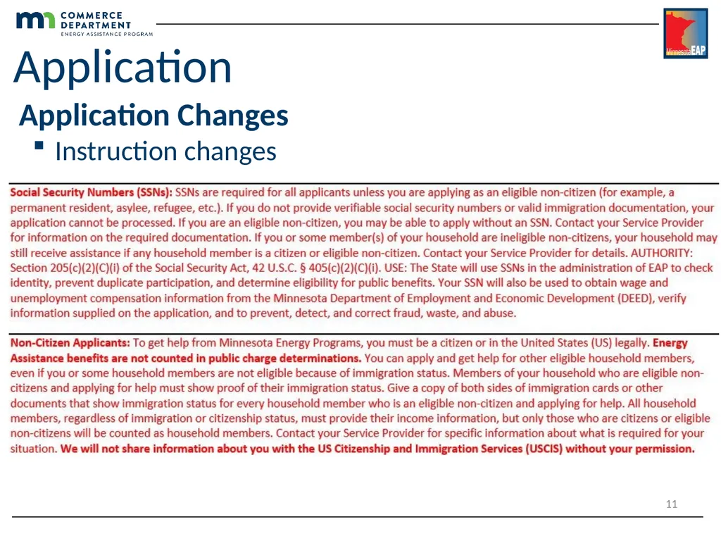 Energy Assistance Program FFY20 Annual Training - slide 11 of 58