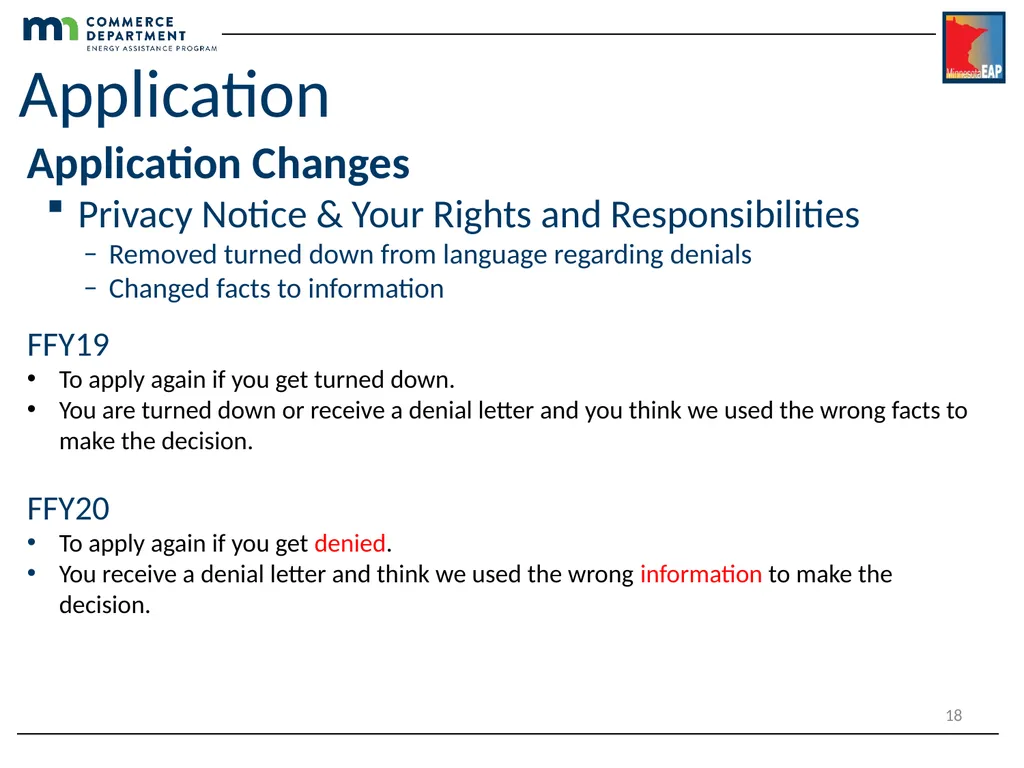 Energy Assistance Program FFY20 Annual Training - slide 18 of 58