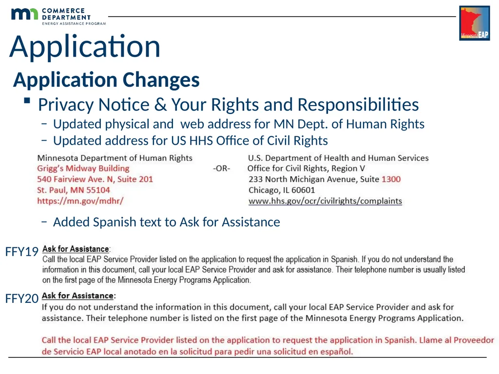 Energy Assistance Program FFY20 Annual Training - slide 20 of 58