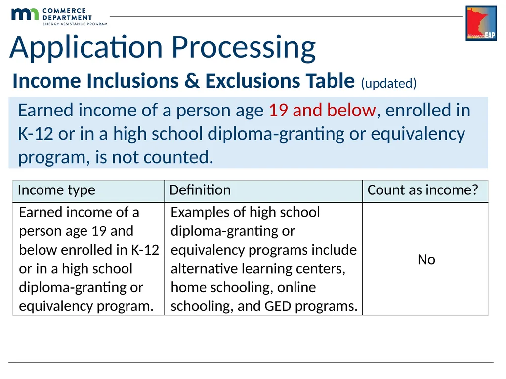 Energy Assistance Program FFY20 Annual Training - slide 43 of 58