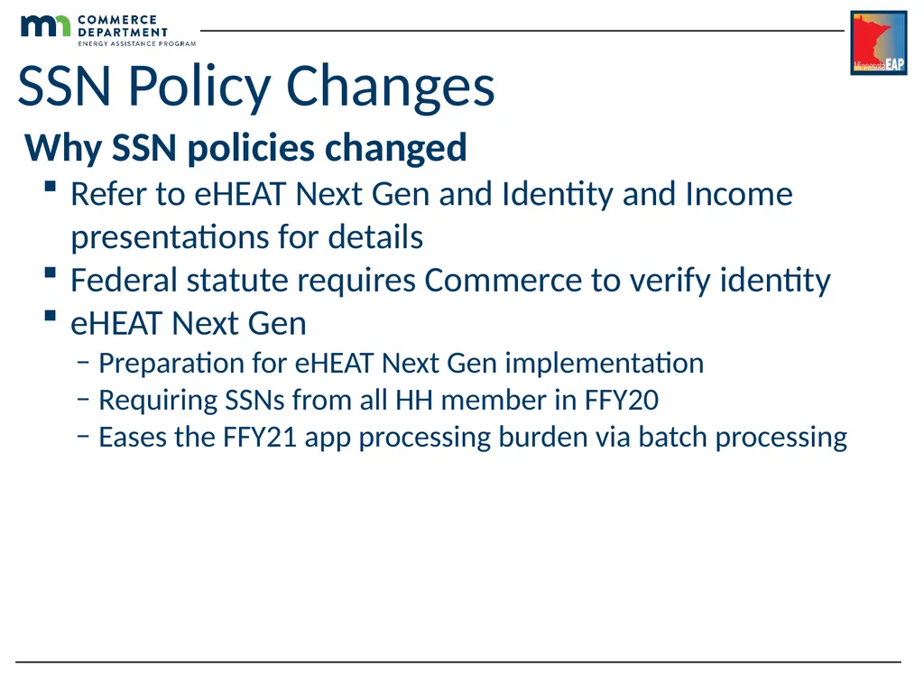 Energy Assistance Program FFY20 Annual Training - slide 47 of 58