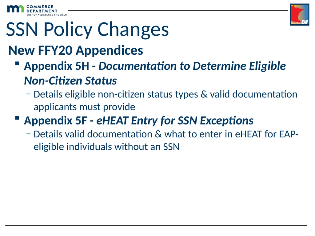 Energy Assistance Program FFY20 Annual Training - slide 54 of 58