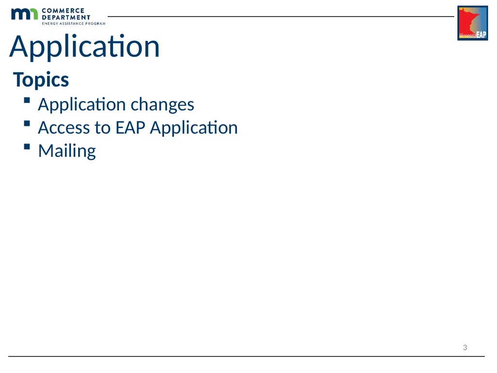 Energy Assistance Program FFY20 Annual Training - slide 3 of 58
