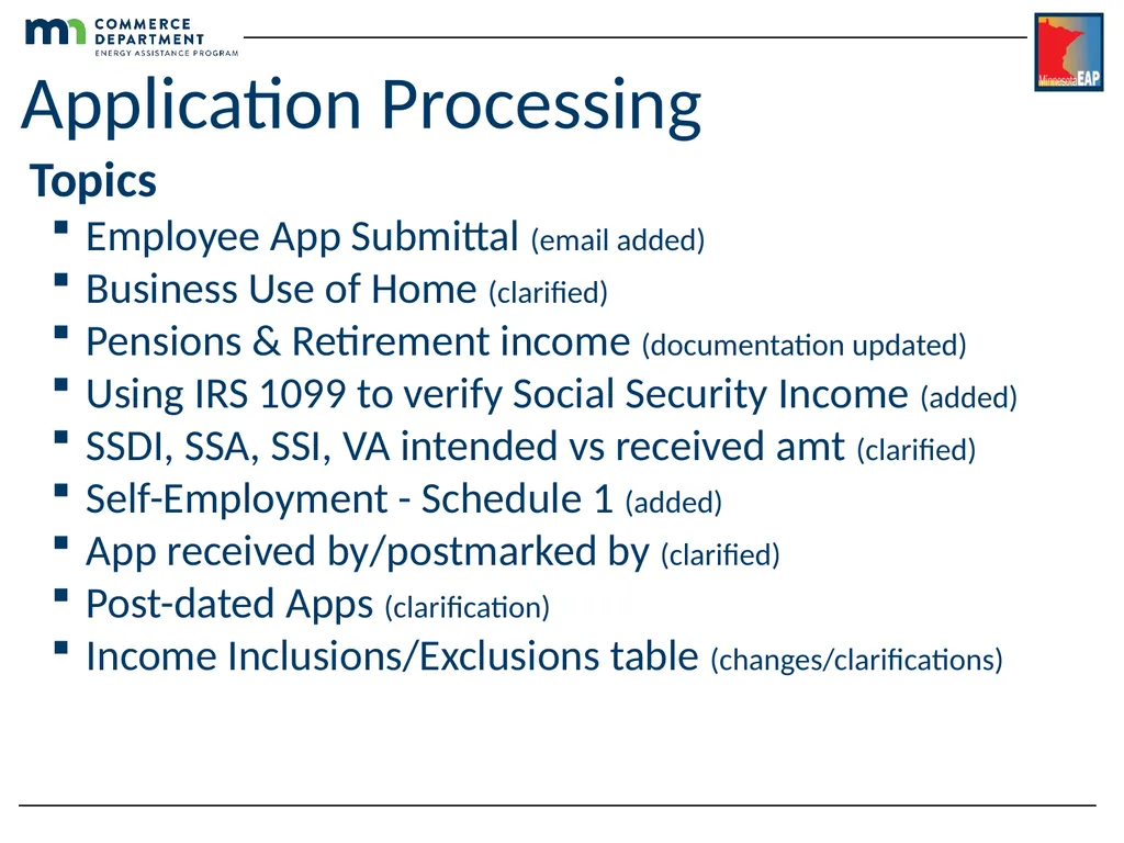Energy Assistance Program FFY20 Annual Training - slide 29 of 58
