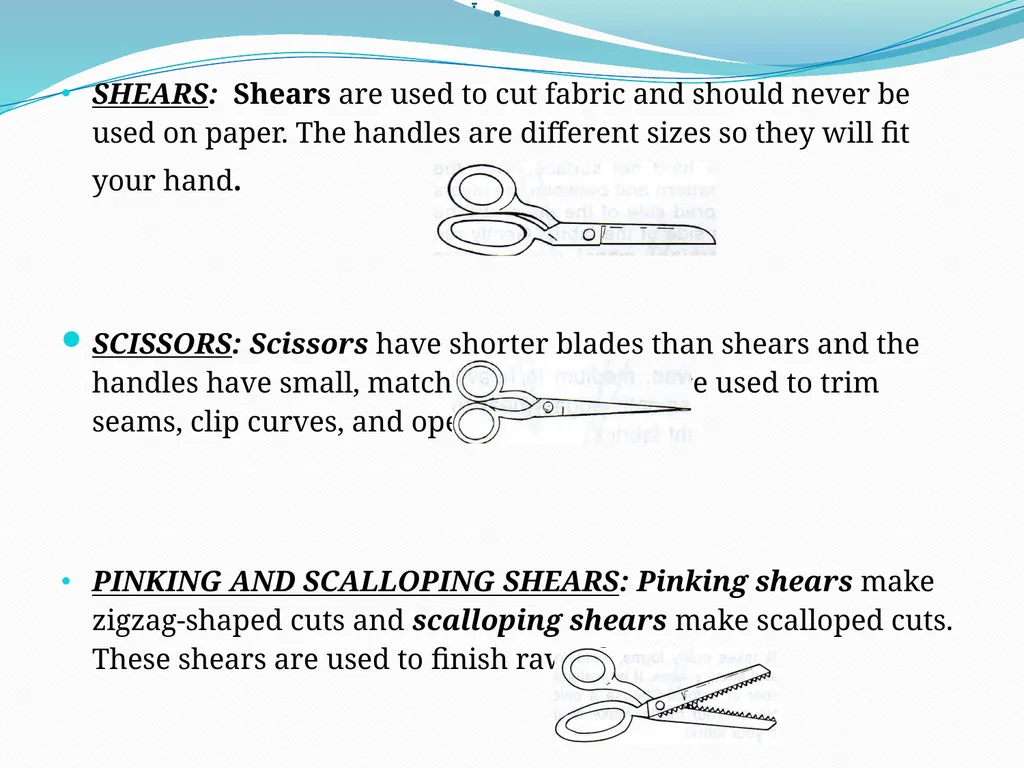a DEFINITION AND EXPLANATION OF NEW WORDS Scissors - slide 4 of 17