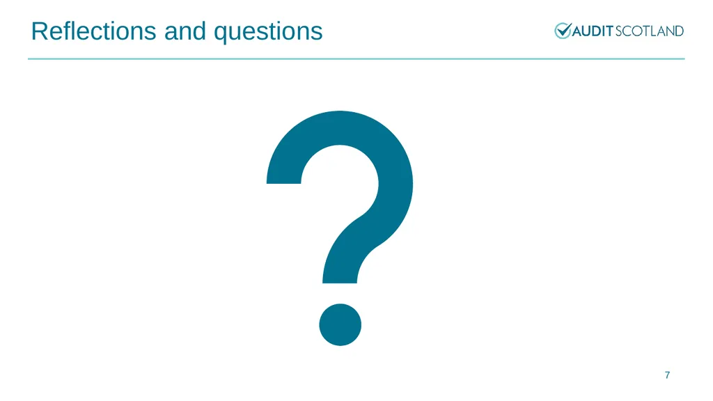 Public audit, reform and prevention HFMA Scotland - slide 7 of 8