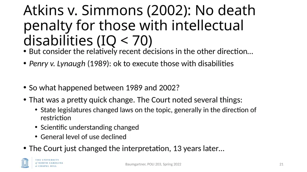 Deadly Justice, Ch 15-16 Deterrence, then - slide 21 of 27