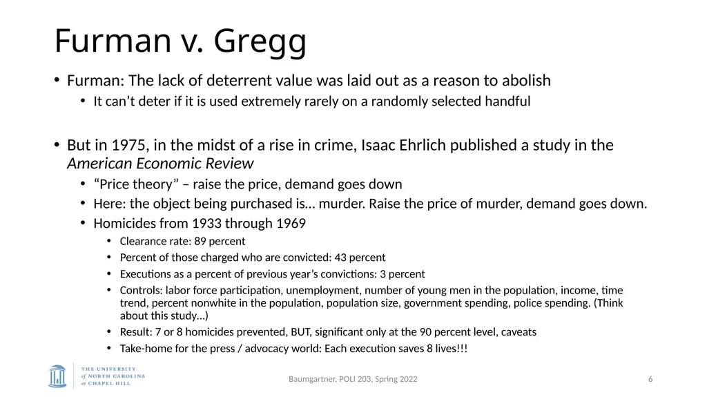 Deadly Justice, Ch 15-16 Deterrence, then - slide 6 of 27