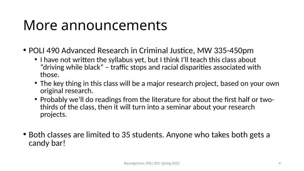 Deadly Justice, Ch 15-16 Deterrence, then - slide 4 of 27