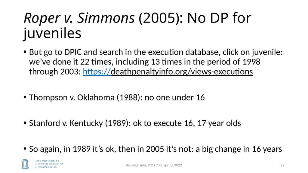 Deadly Justice, Ch 15-16 Deterrence, then - slide 22 of 27