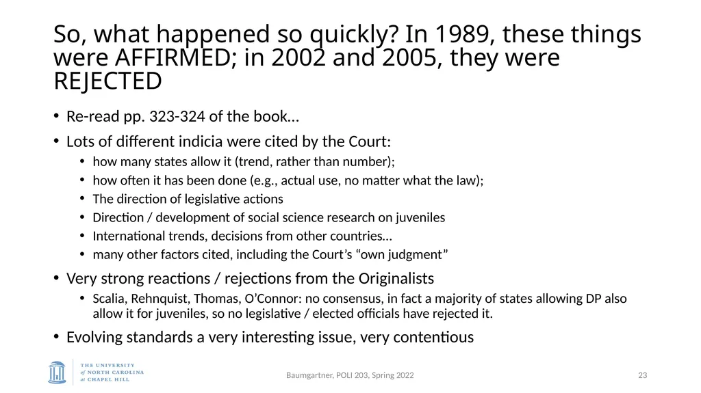 Deadly Justice, Ch 15-16 Deterrence, then - slide 23 of 27