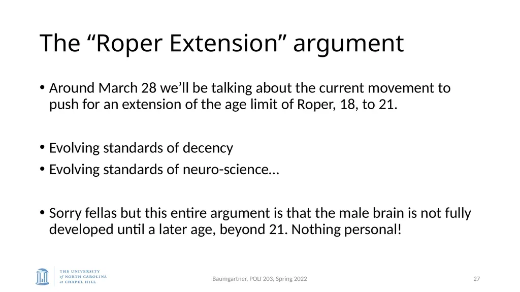 Deadly Justice, Ch 15-16 Deterrence, then - slide 27 of 27