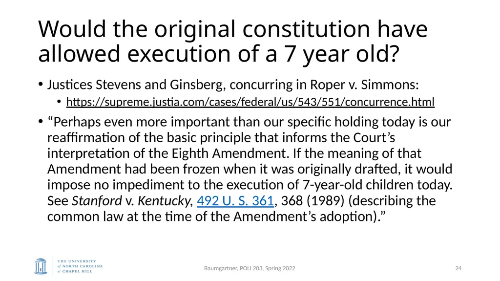 Deadly Justice, Ch 15-16 Deterrence, then - slide 24 of 27