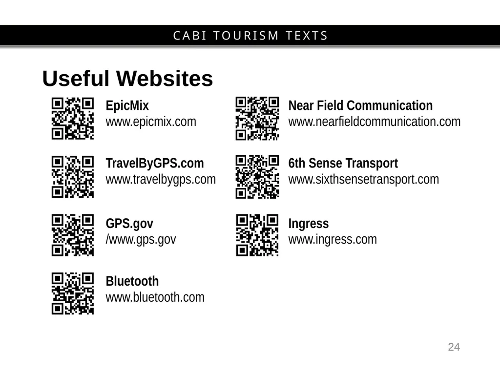 Chapter 6 Mobilities and Information Technology - slide 24 of 25