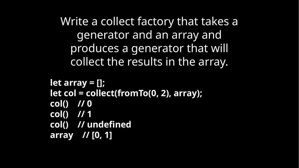 Fun With Functions Block Scope { let a; { let - slide 62 of 130