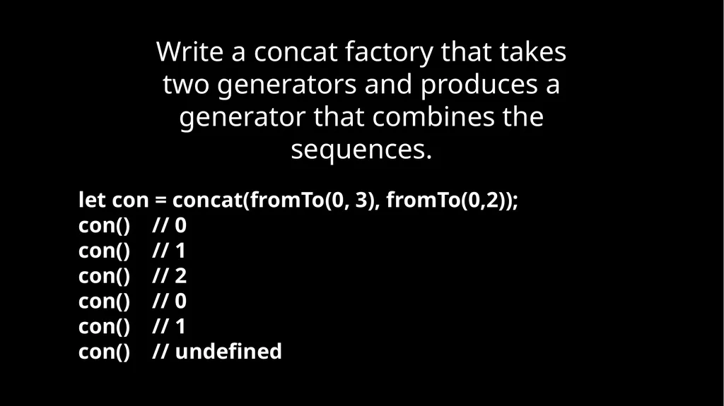 Fun With Functions Block Scope { let a; { let - slide 67 of 130