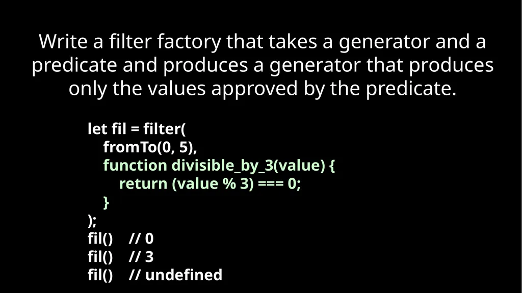 Fun With Functions Block Scope { let a; { let - slide 64 of 130