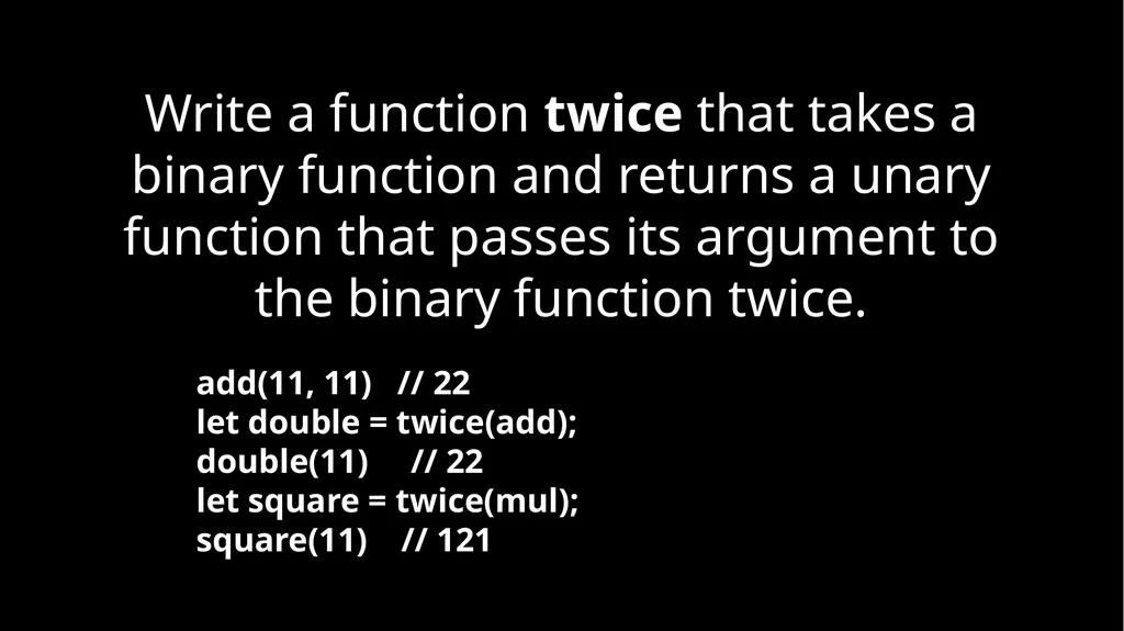 Fun With Functions Block Scope { let a; { let - slide 40 of 130
