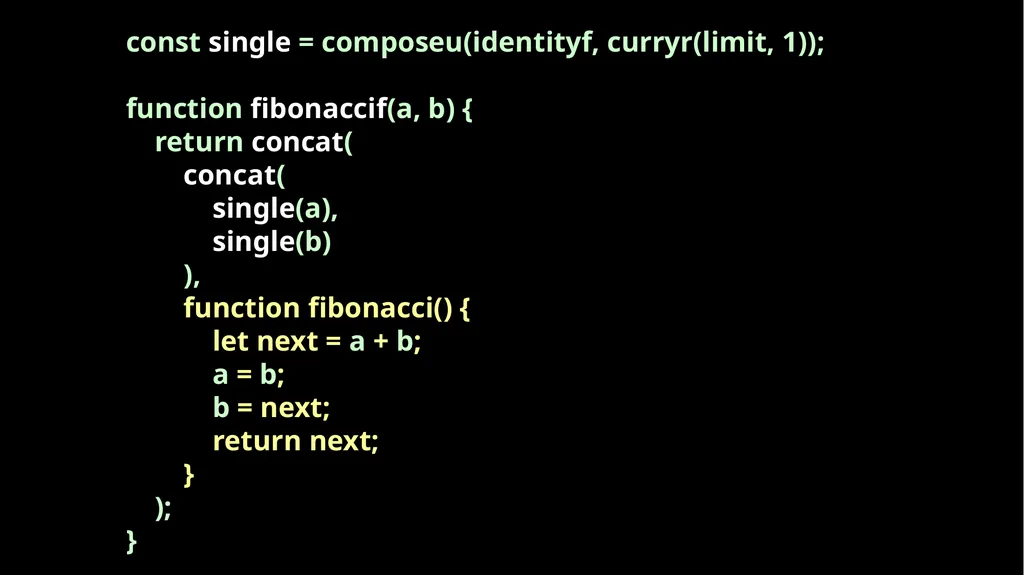 Fun With Functions Block Scope { let a; { let - slide 85 of 130
