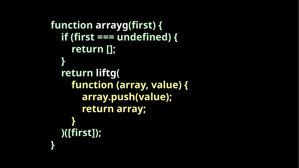 Fun With Functions Block Scope { let a; { let - slide 109 of 130