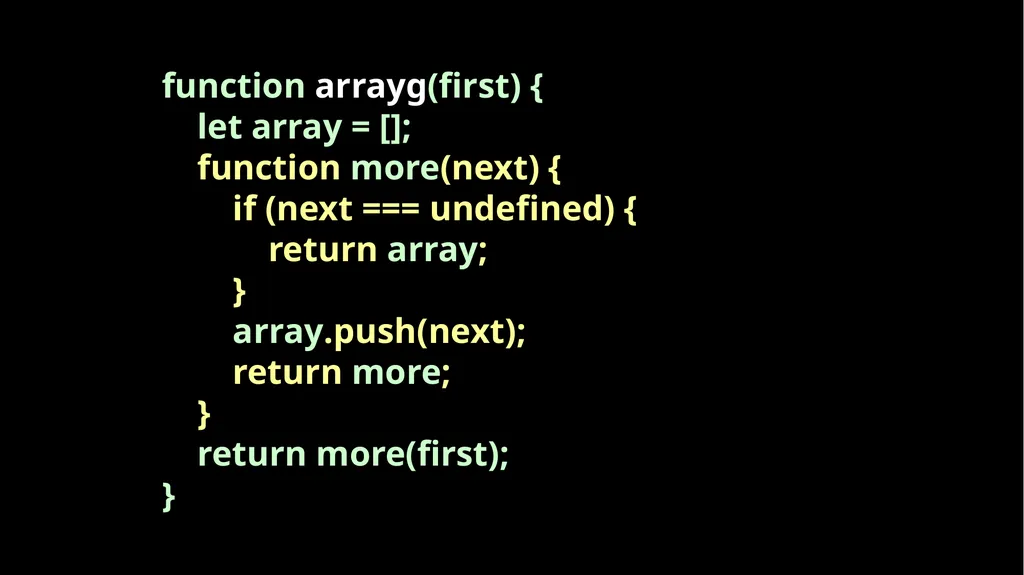 Fun With Functions Block Scope { let a; { let - slide 108 of 130