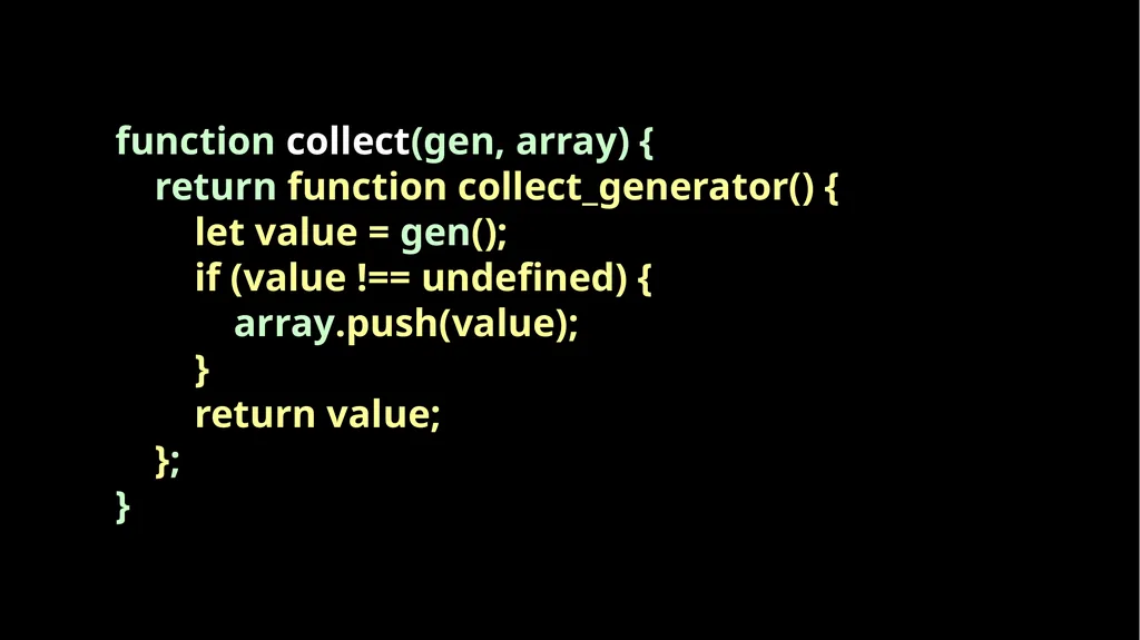 Fun With Functions Block Scope { let a; { let - slide 63 of 130