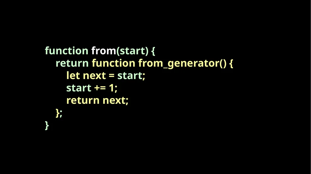 Fun With Functions Block Scope { let a; { let - slide 53 of 130