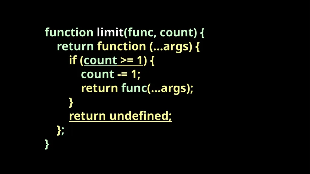 Fun With Functions Block Scope { let a; { let - slide 50 of 130