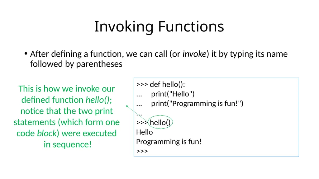 15-110: Principles of Computing Functions- Part I - slide 5 of 28