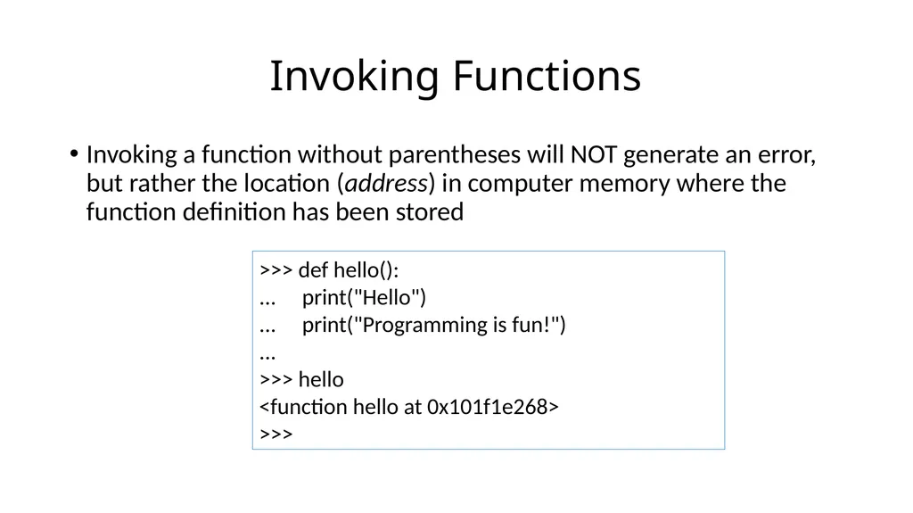 15-110: Principles of Computing Functions- Part I - slide 6 of 28