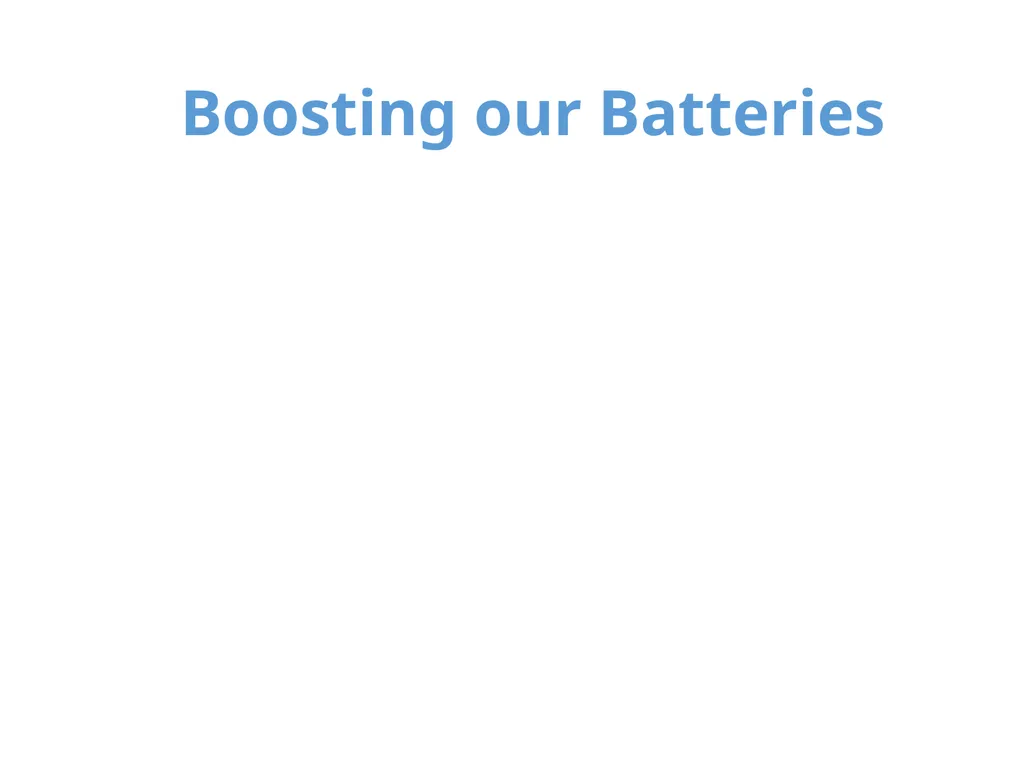 Our Group Guidelines Boosting our Batteries Five - slide 2 of 11