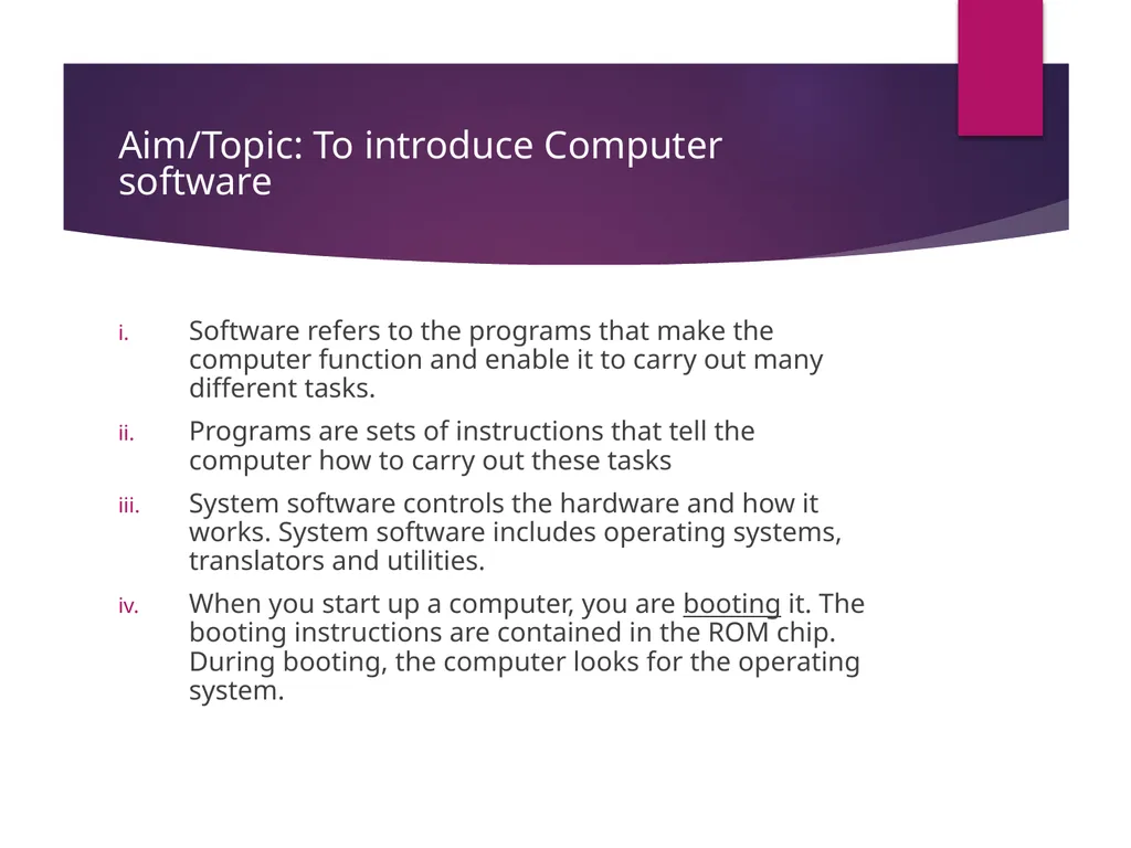 Data Operations Topic: Software Topic: Software - slide 31 of 46