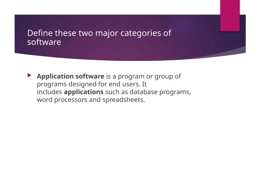 Data Operations Topic: Software Topic: Software - slide 4 of 46