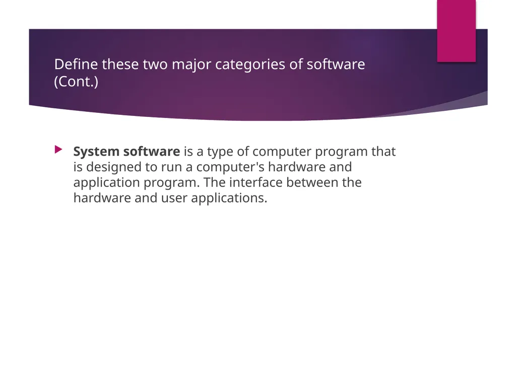 Data Operations Topic: Software Topic: Software - slide 5 of 46