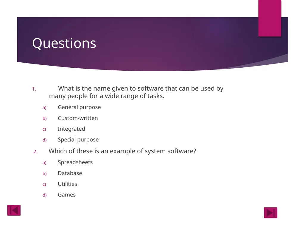 Data Operations Topic: Software Topic: Software - slide 41 of 46