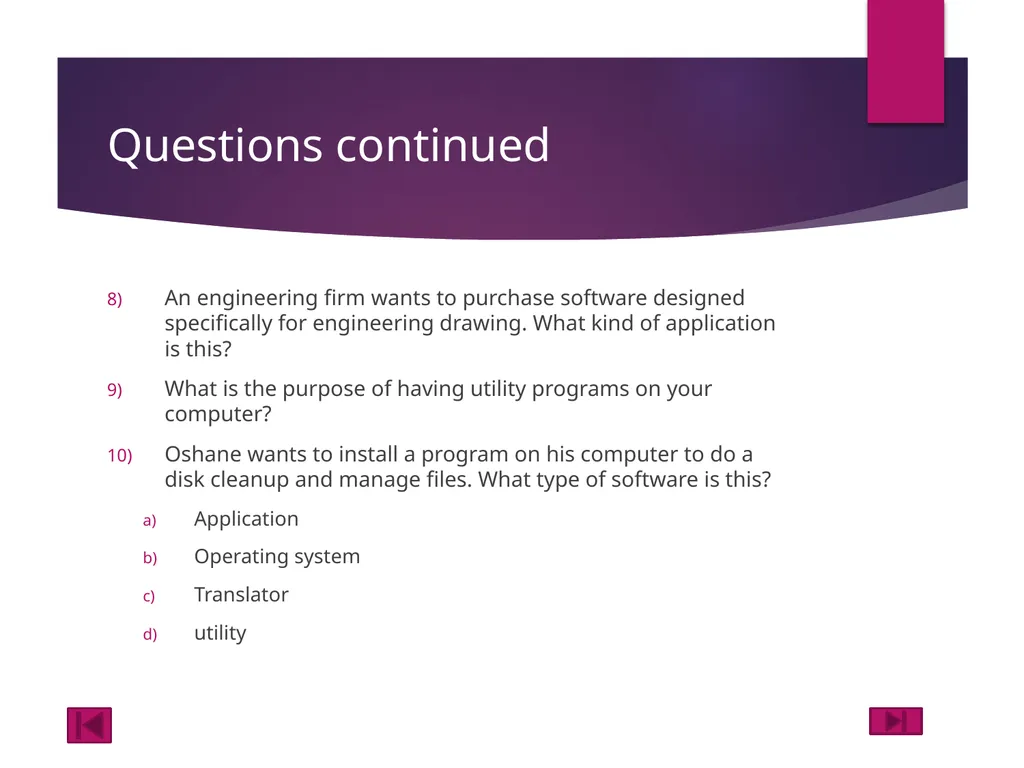 Data Operations Topic: Software Topic: Software - slide 43 of 46