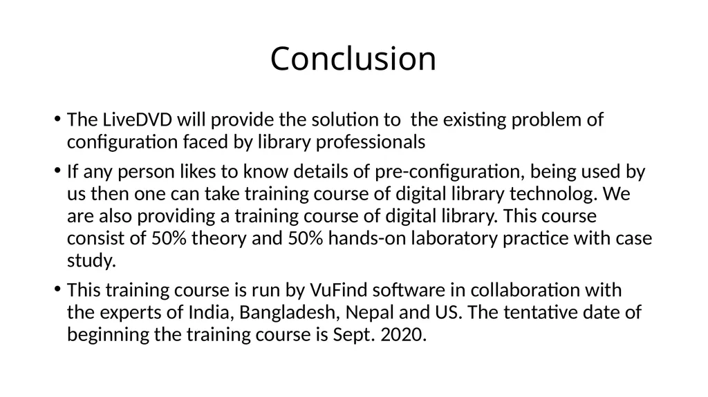 LiveDVD and Website training.vufind.org Presented - slide 6 of 11