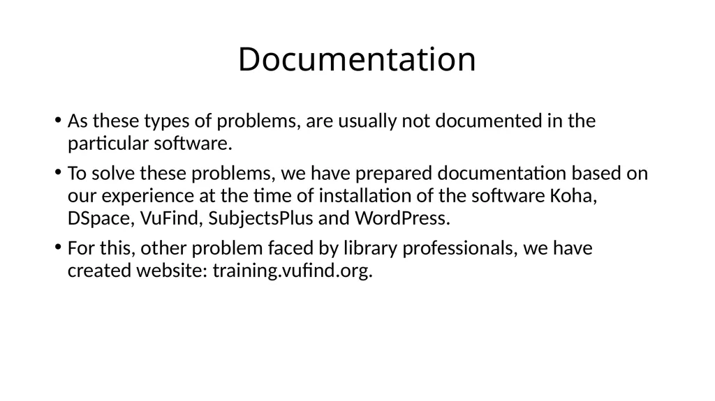 LiveDVD and Website training.vufind.org Presented - slide 8 of 11
