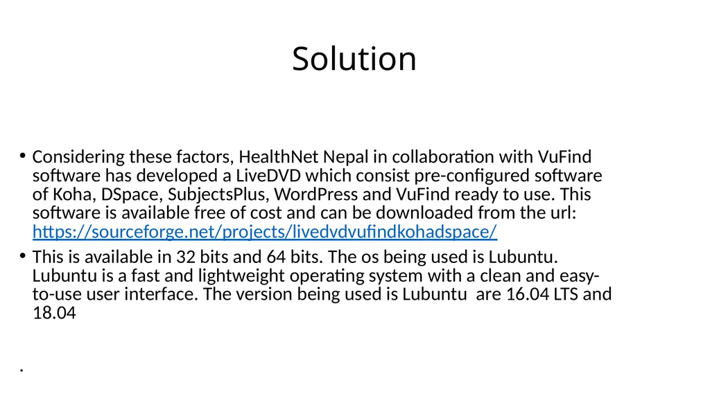 LiveDVD and Website training.vufind.org Presented - slide 5 of 11