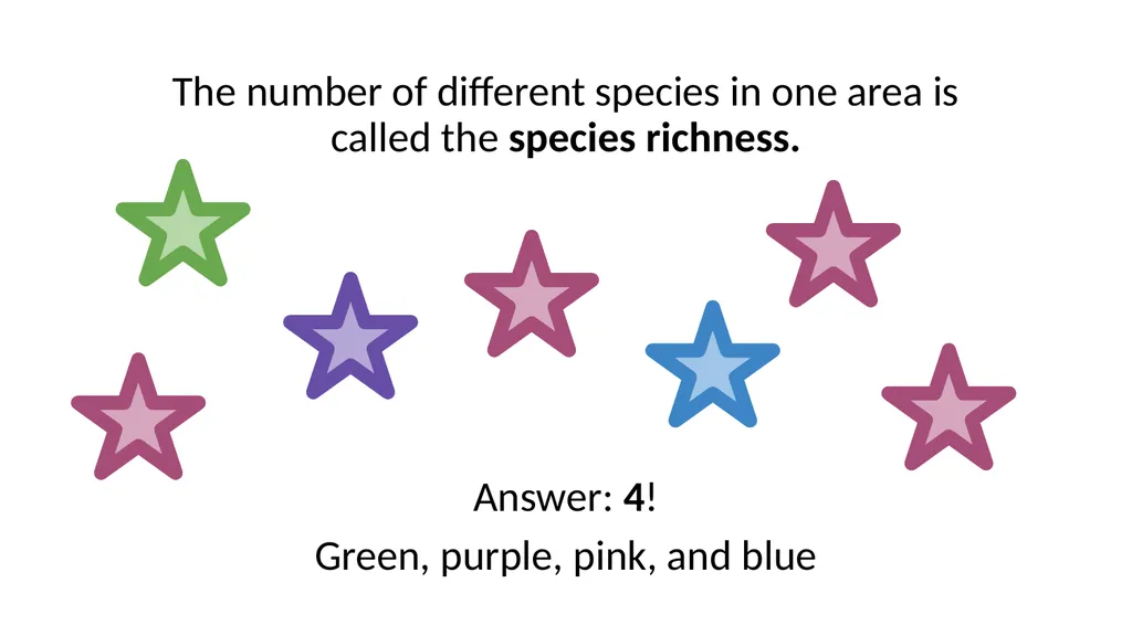 A Deep Dive Calculating Biodiversity How do we use - slide 4 of 10
