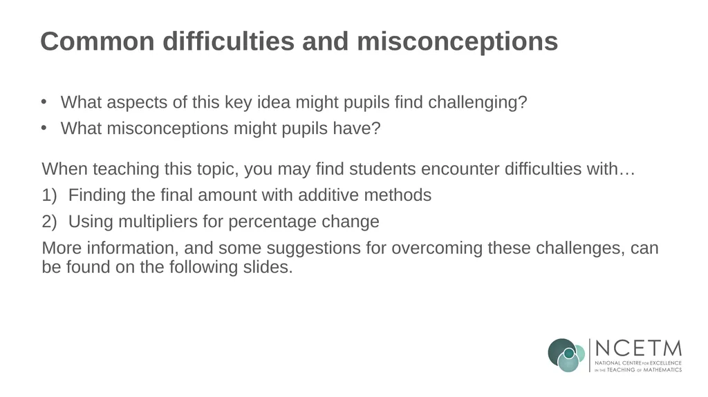 Calculating percentage changes (from 3.1 - slide 13 of 40