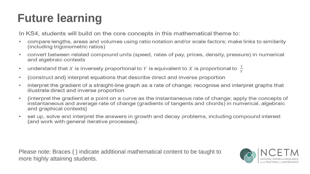 Calculating percentage changes (from 3.1 - slide 39 of 40